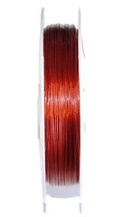 Струна ювелирная, 0.38 мм, цвет красный, 50 метров в катушке
