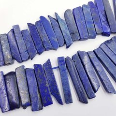 Лазурит бусины 22-64*7-11*4-6 мм, натуральные камни, поштучно, синий