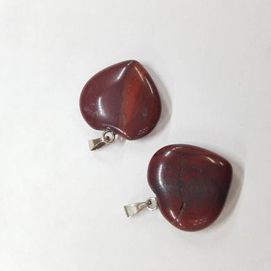 Кулон из яшмы красной ~19*19*5 мм, из натурального камня, подвеска, украшение, медальон, красный