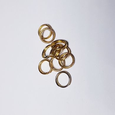 Кольцо для соединения, двойное, 6*1 мм, из бижутерного сплава, фурнитура, золото