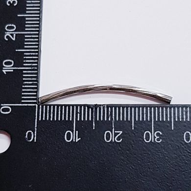 Трубочка металлическая 35*2 мм, поштучно, платина
