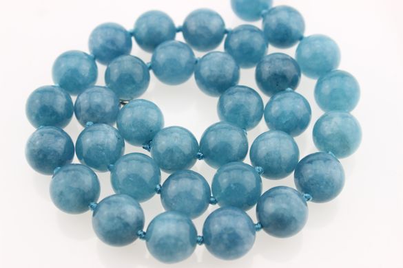 Аквамарин бусины 12 мм, натуральные камни, поштучно, голубые