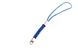 Шнурок для мобильного телефона со вставкой из нейлонового шнура, длина 75 мм, цвет синий