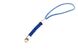 Шнурок для мобільного телефону зі вставкою з нейлонового шнура, довжина 75 мм, колір синій