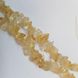 Цитрин натуральный бусины ширина 4-15 мм, длина нитки 42 см, крошка, натуральные камни, светло-золотистый