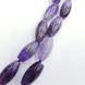 Аметист бусины 20*10 мм, ~20 шт / нить, натуральные камни, на нитке, фиолетовые