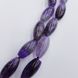 Аметист бусины 20*10 мм, ~20 шт / нить, натуральные камни, на нитке, фиолетовые