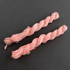 Шнур шелк, 1 мм, розовый