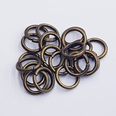 Кольцо для соединения, одинарное, 7*1 мм, из бижутерного сплава, фурнитура, бронза