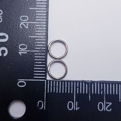 Кольцо для соединения, одинарное, 7*0,9 мм, из бижутерного сплава, фурнитура, платина