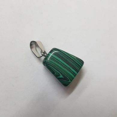 Кулон из малахита 16*14*11 мм, из натурального камня, подвеска, украшение, медальон, зеленый