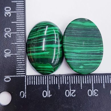 Кабошон из малахита 25*17*6 мм, из натурального камня, украшение, зеленый