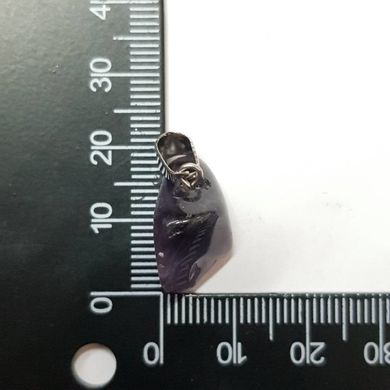 Кулон из аметиста 17*17*9 мм, из натурального камня, подвеска, украшение, медальон, фиолетовый