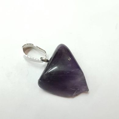 Кулон из аметиста 17*17*9 мм, из натурального камня, подвеска, украшение, медальон, фиолетовый