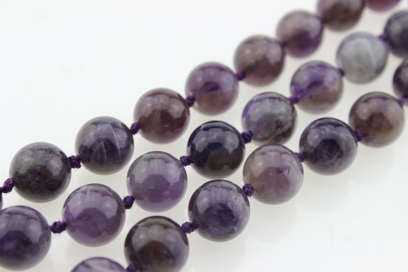 Аметист бусины 12 мм, натуральные камни, поштучно, фиолетовые
