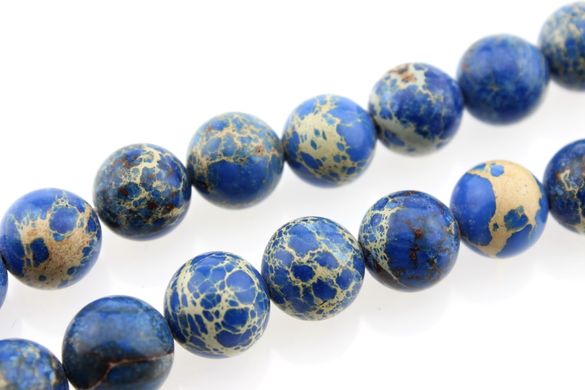 Варисцит бусины 10 мм, натуральные камни, поштучно, светло-синий