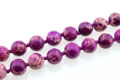Варисцит бусины 10 мм, натуральные камни, поштучно, фиолетовый