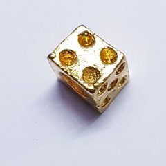 Бусины Пандора, 8*8*7 мм, из бижутерного сплава, золото