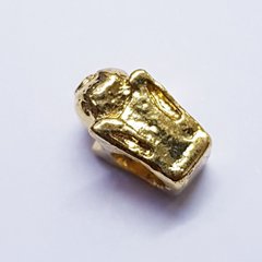 Бусины Пандора, 12*6*8 мм, из бижутерного сплава, золото