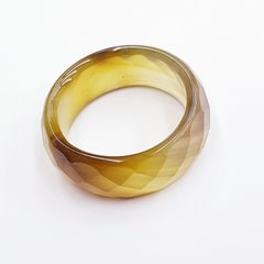 Кольцо из натурального камня агата, натуральные камни, цвет хаки