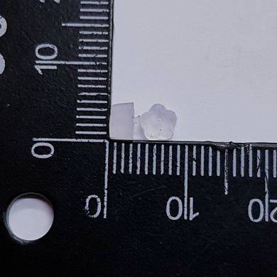 Застежка для пусет, из силикона, пара, 3*4*4 мм, прозрачные